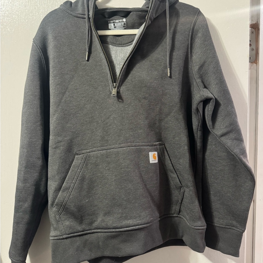 Carhartt Women’s Charcoal Quarter-Zip Sweatshirt